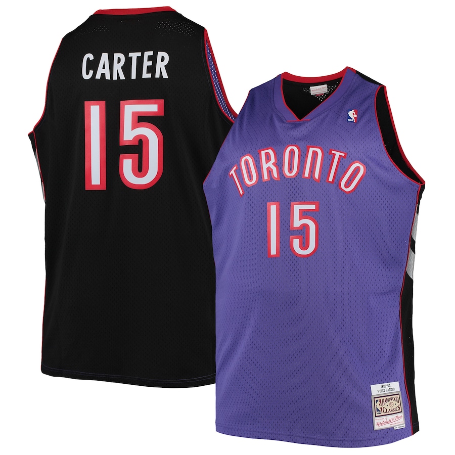 Men's Toronto Raptors Vince Carter Mitchell & Ness Purple Big & Tall 1999/00 Hardwood Classics Swingman Jersey - ujerseystore