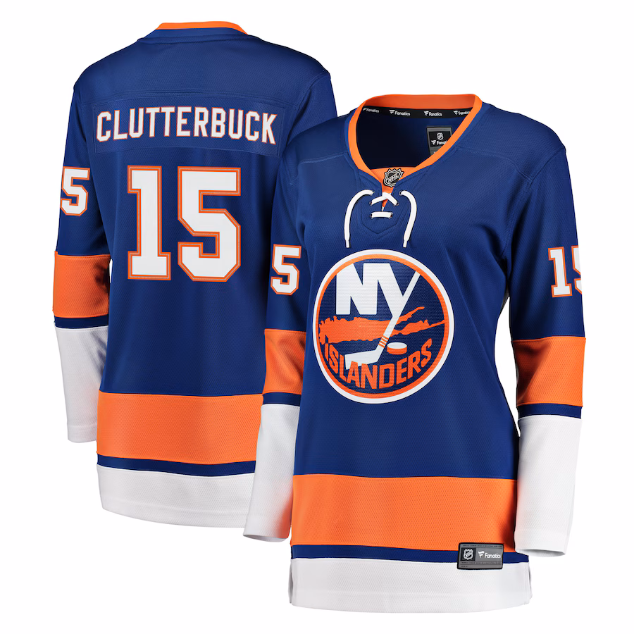 Women's New York Islanders Cal Clutterbuck Fanatics Royal Breakaway Player Jersey - ujerseystore