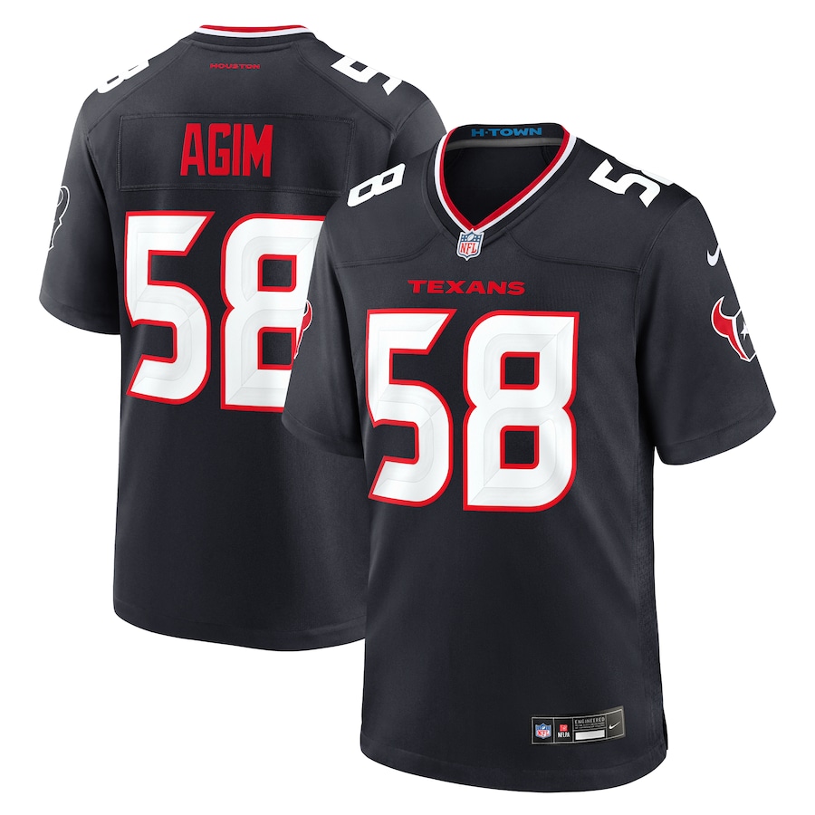 Men's Houston Texans McTelvin Agim Nike  Navy Team Game Jersey - ujerseystore