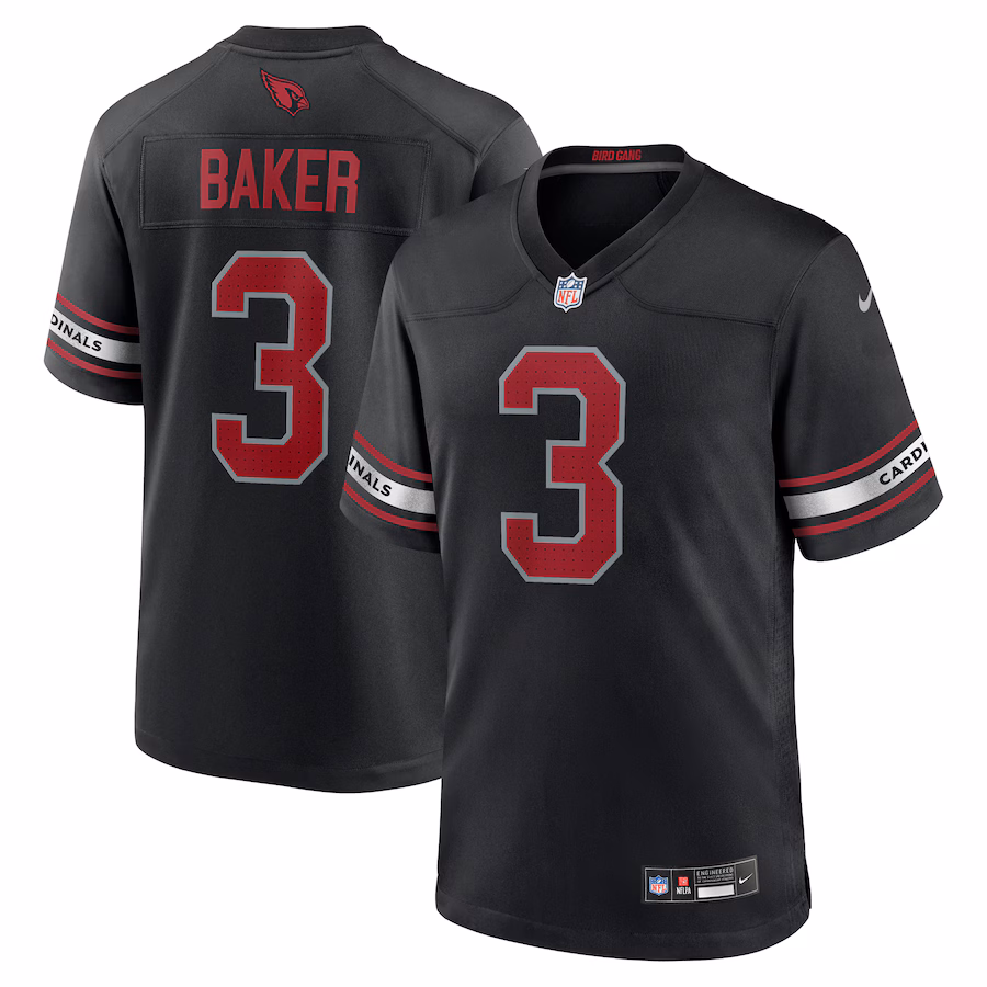 Men's Arizona Cardinals Budda Baker Nike Black Game Jersey - ujerseystore