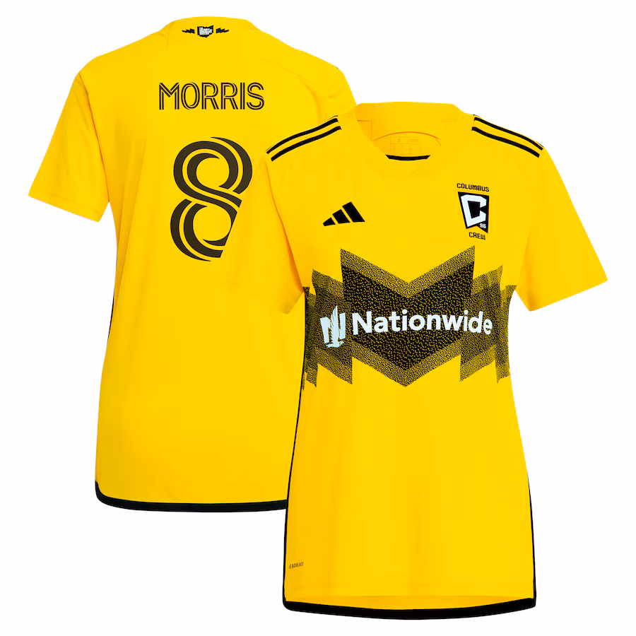 Women's Columbus Crew Aidan Morris adidas Yellow 2024 The Home Kit Replica Player Jersey - ujerseystore