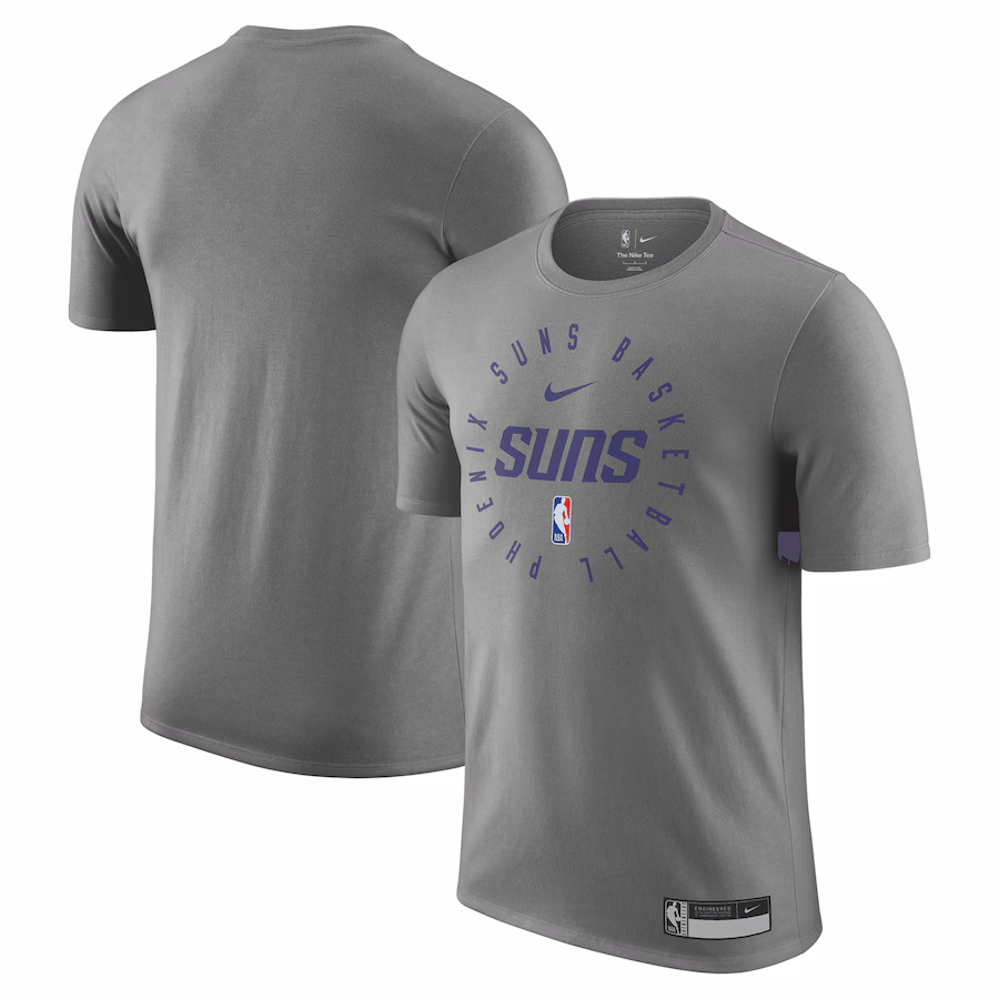 Men's Phoenix Suns Nike Gray 2024/25 Legend On-Court Practice Performance T-Shirt - ujerseystore