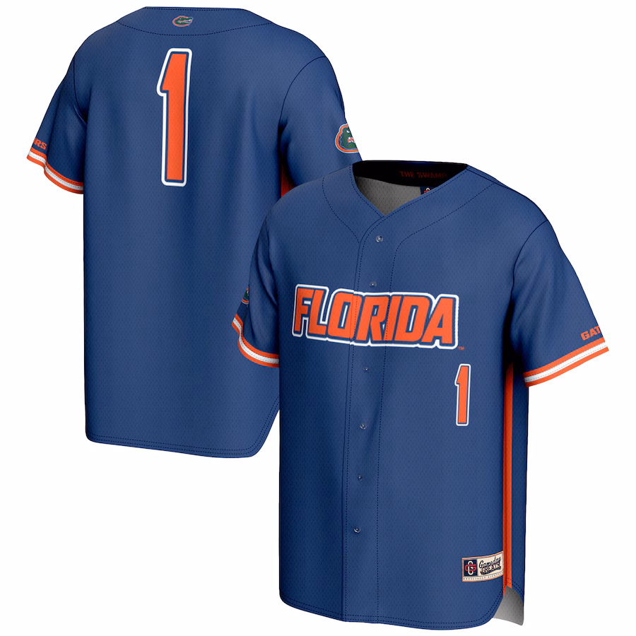 Youth GameDay Greats #1 Royal Florida Gators Lightweight Baseball Jersey - ujerseystore