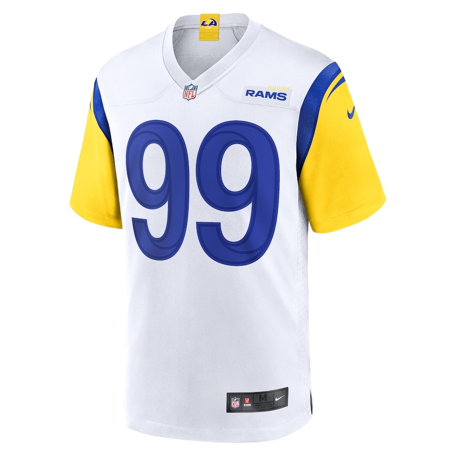 Men's Los Angeles Rams Aaron Donald Nike White Alternate Game Jersey - ujerseystore