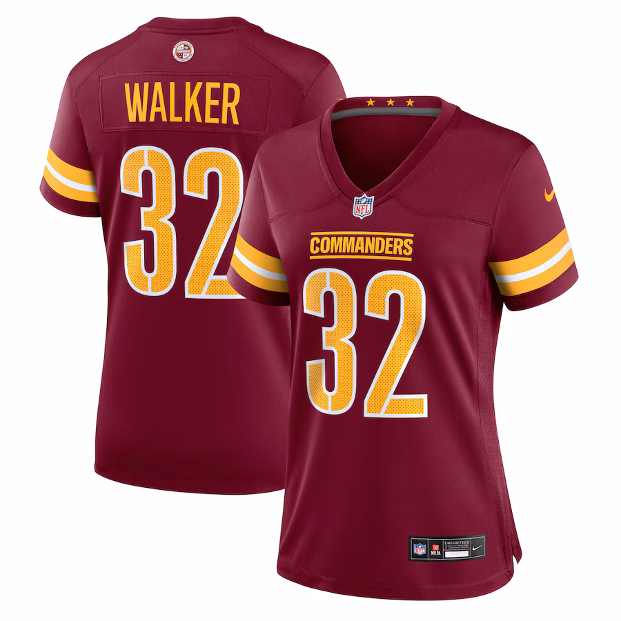 Women's Washington Commanders Mykal Walker Nike Burgundy Game Jersey - ujerseystore