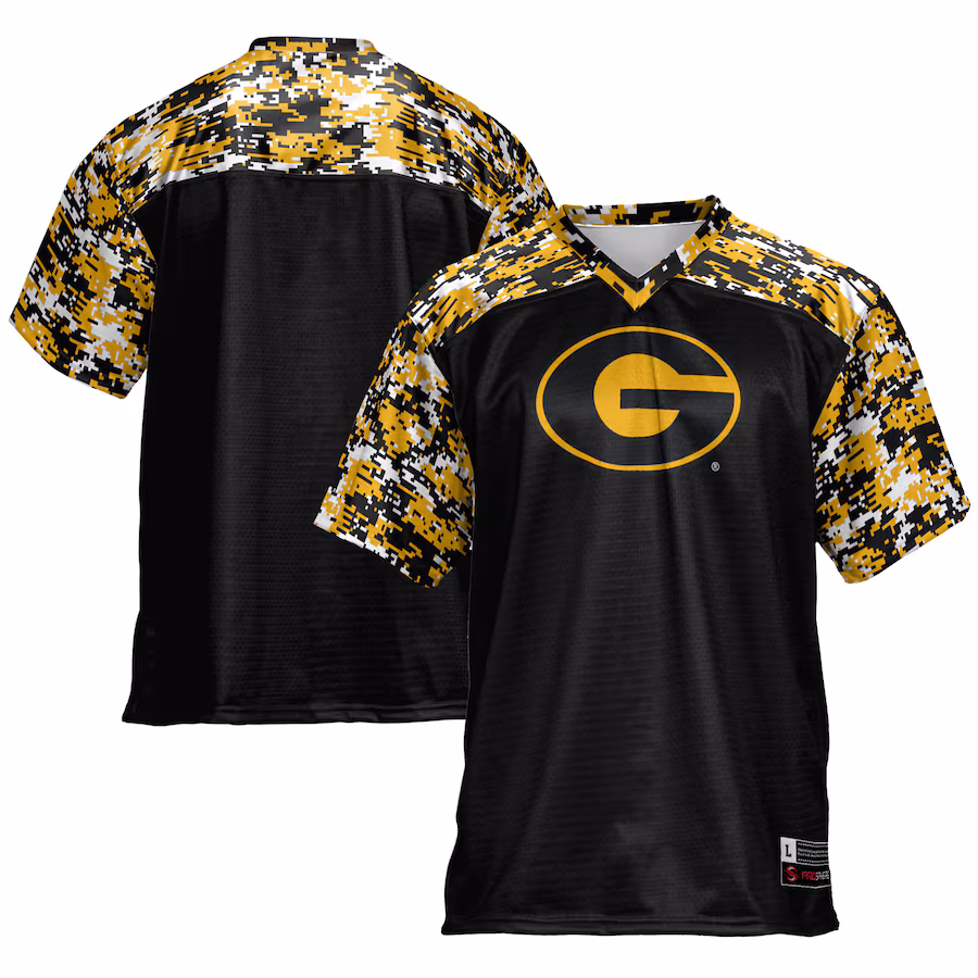 Men's GameDay Greats Black Grambling Tigers Football Jersey - ujerseystore