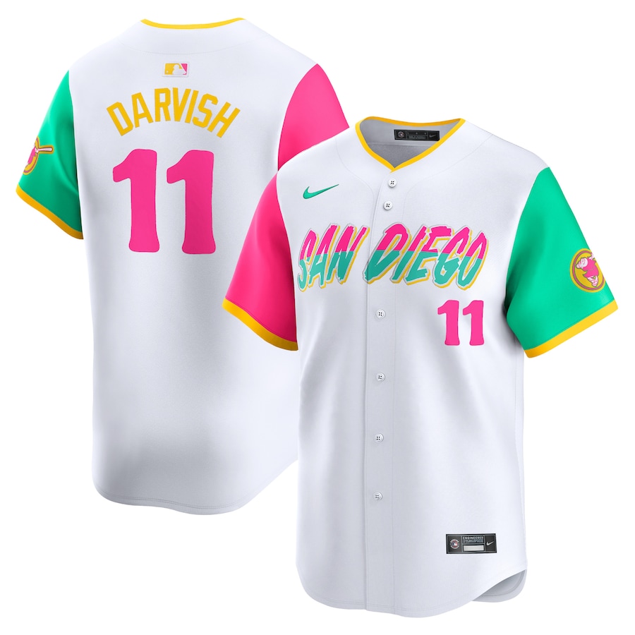 Men's San Diego Padres Yu Darvish Nike White City Connect Limited Player Jersey - ujerseystore