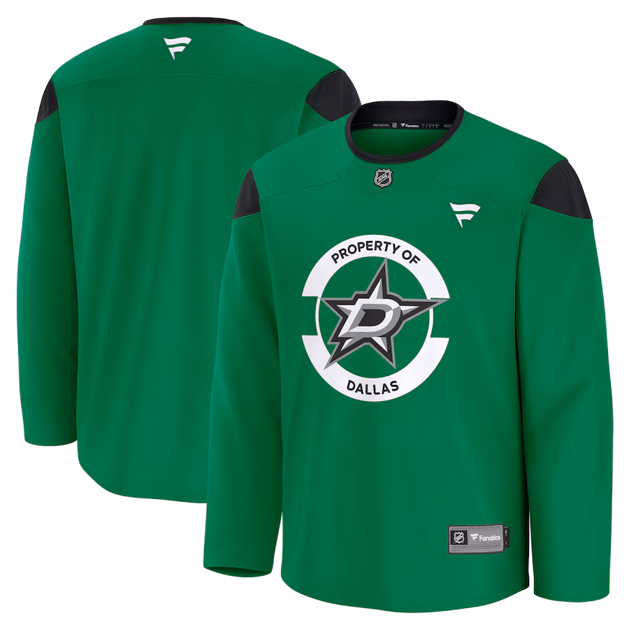 Men's Dallas Stars Fanatics Kelly Green Team Practice Jersey - ujerseystore