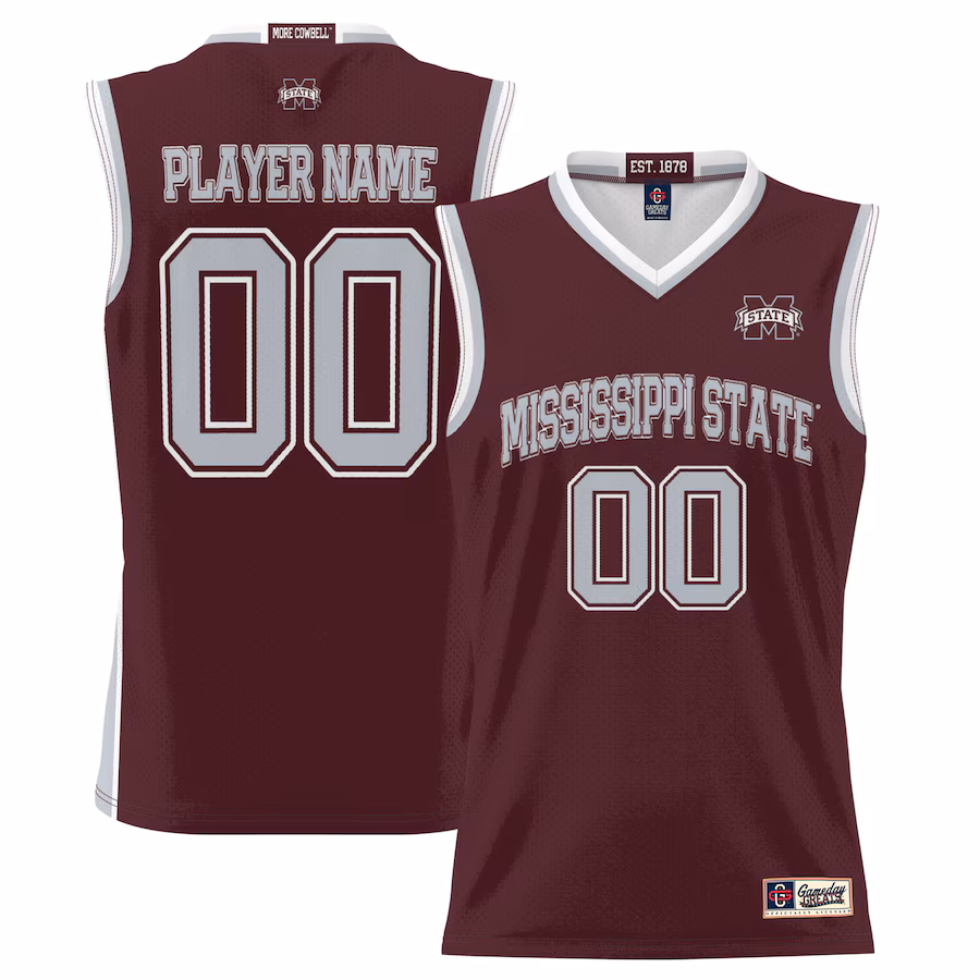Mississippi State Bulldogs GameDay Greats Men's NIL Pick-A-Player Lightweight Basketball Jersey - Maroon - ujerseystore