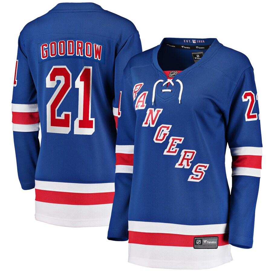 Women's New York Rangers Barclay Goodrow Fanatics Branded Blue Home Breakaway Player Jersey - ujerseystore