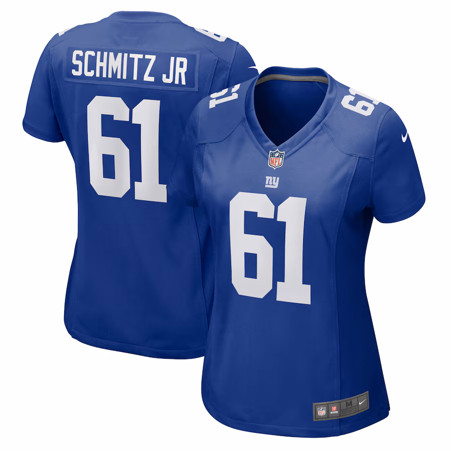 Women's New York Giants John Michael Schmitz Jr. Nike Royal Game Jersey - ujerseystore