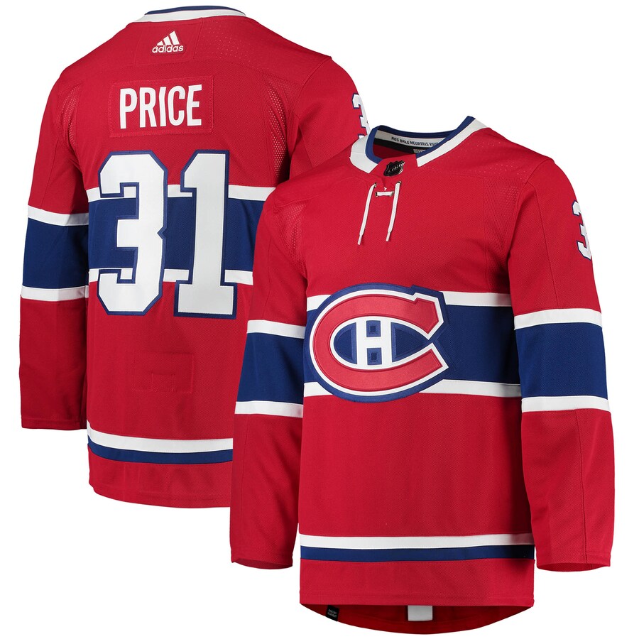 Men's Montreal Canadiens Carey Price adidas Red Home Primegreen Authentic Pro Player Jersey - ujerseystore