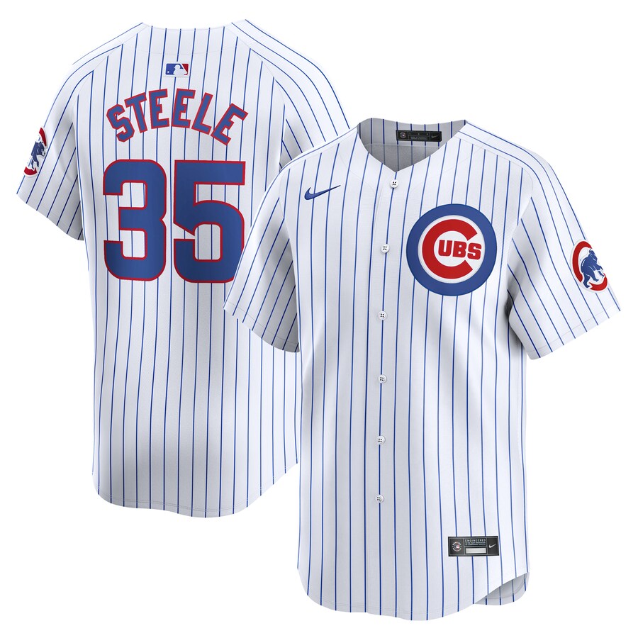 Men's Chicago Cubs Justin Steele Nike White Home Limited Player Jersey - ujerseystore