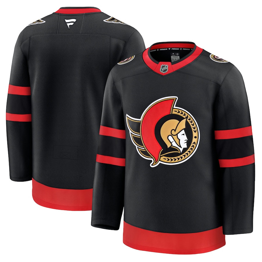 Men's Ottawa Senators Fanatics Black Home Premium Jersey - ujerseystore