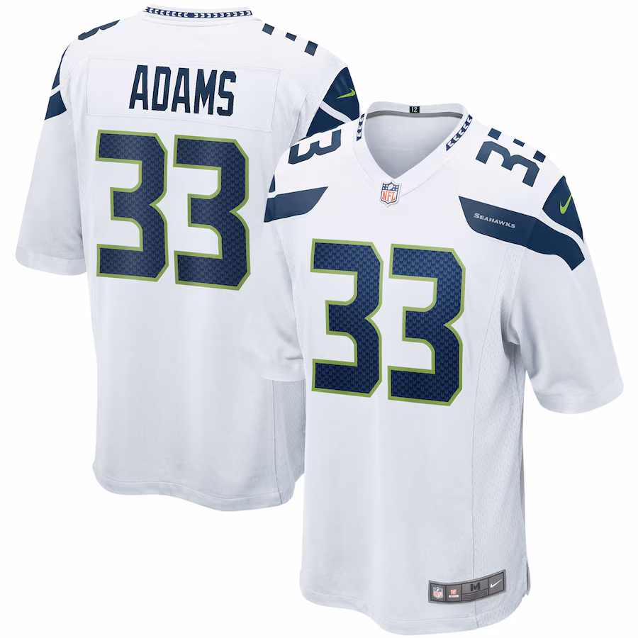 Men's Seattle Seahawks Jamal Adams Nike White Game Jersey - ujerseystore