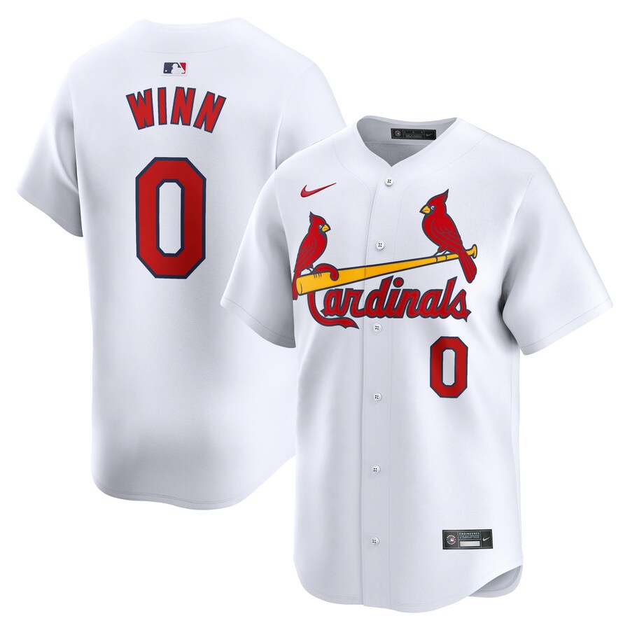 Men's St. Louis Cardinals Masyn Winn Nike White Home Limited Player Jersey - ujerseystore