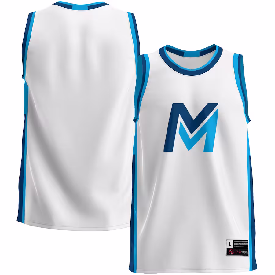 Mid Michigan College GameDay Greats Youth  Lightweight Basketball Jersey - White - ujerseystore