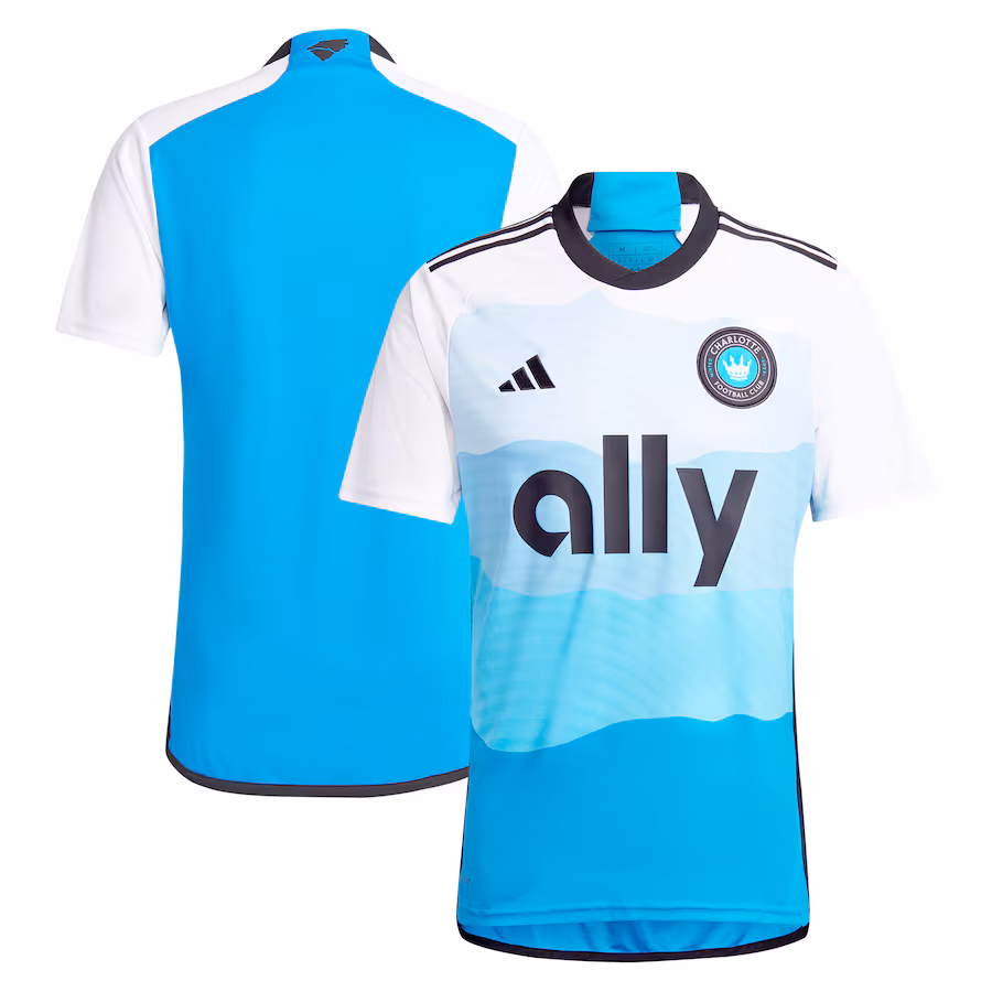 Men's Charlotte FC  adidas Blue 2024 The Carolina Kit: Explore Replica Jersey - ujerseystore