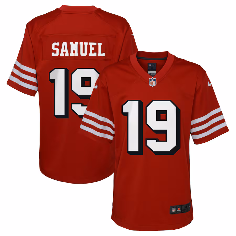 Youth San Francisco 49ers Deebo Samuel Nike Scarlet Game Jersey - ujerseystore