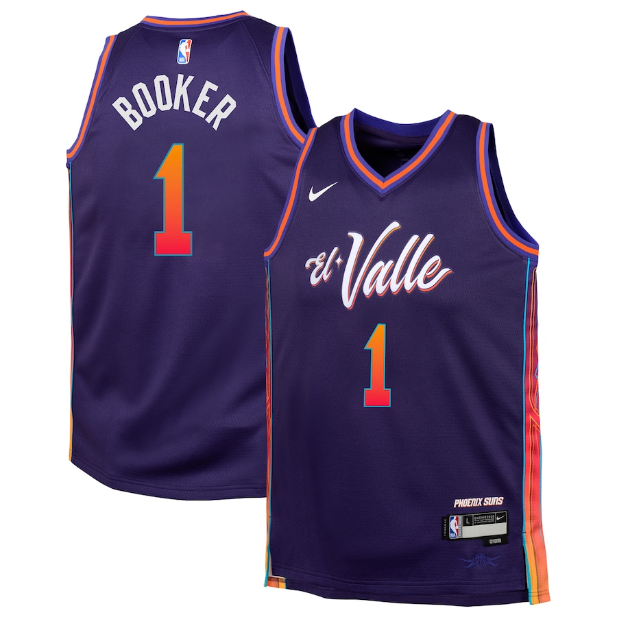 Youth Phoenix Suns Devin Booker Nike Purple  Swingman Replica Jersey - City Edition - ujerseystore