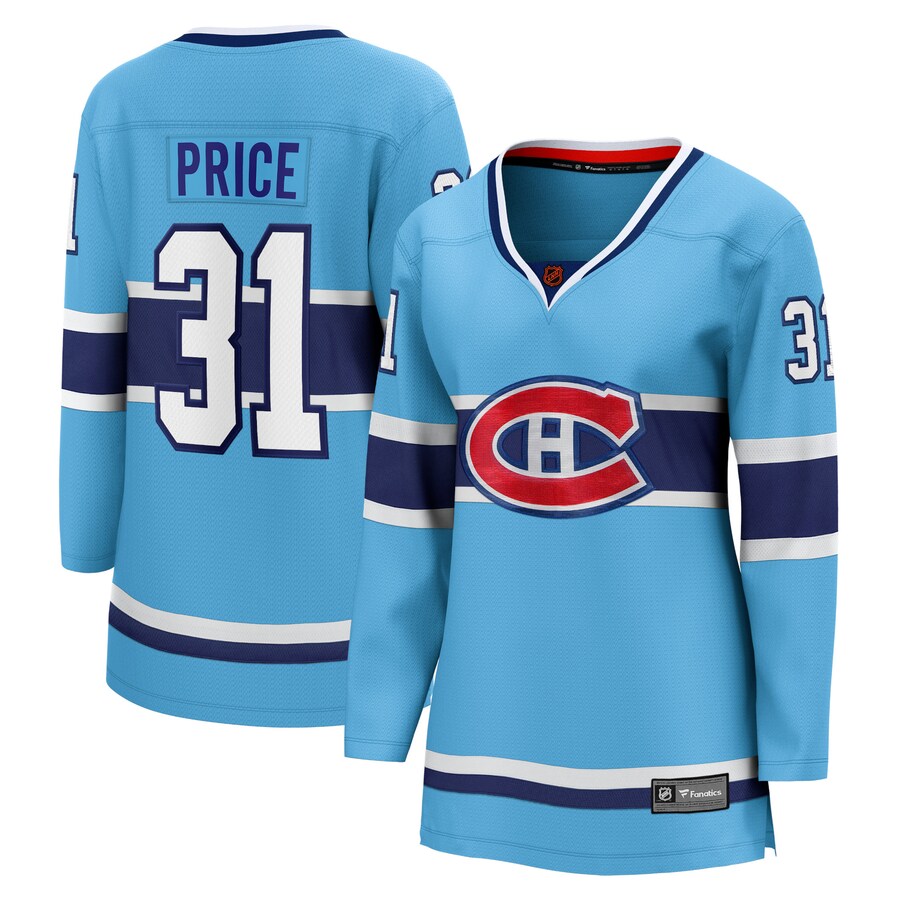 Women's Montreal Canadiens Carey Price Fanatics Branded Light Blue Special Edition 2.0 Breakaway Player Jersey - ujerseystore