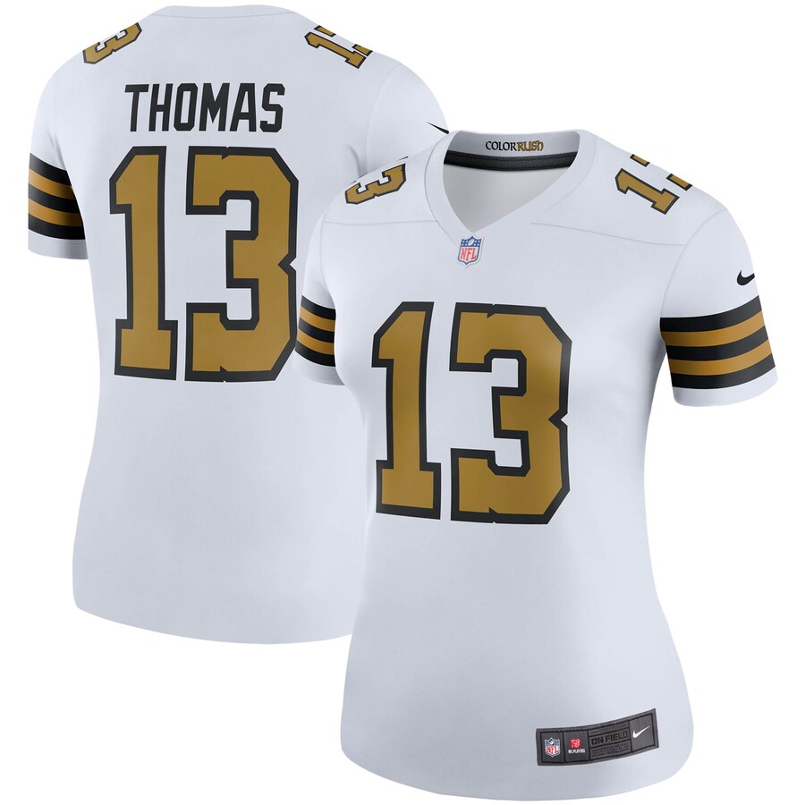 Women's New Orleans Saints Michael Thomas Nike White Color Rush Legend Player Jersey - ujerseystore