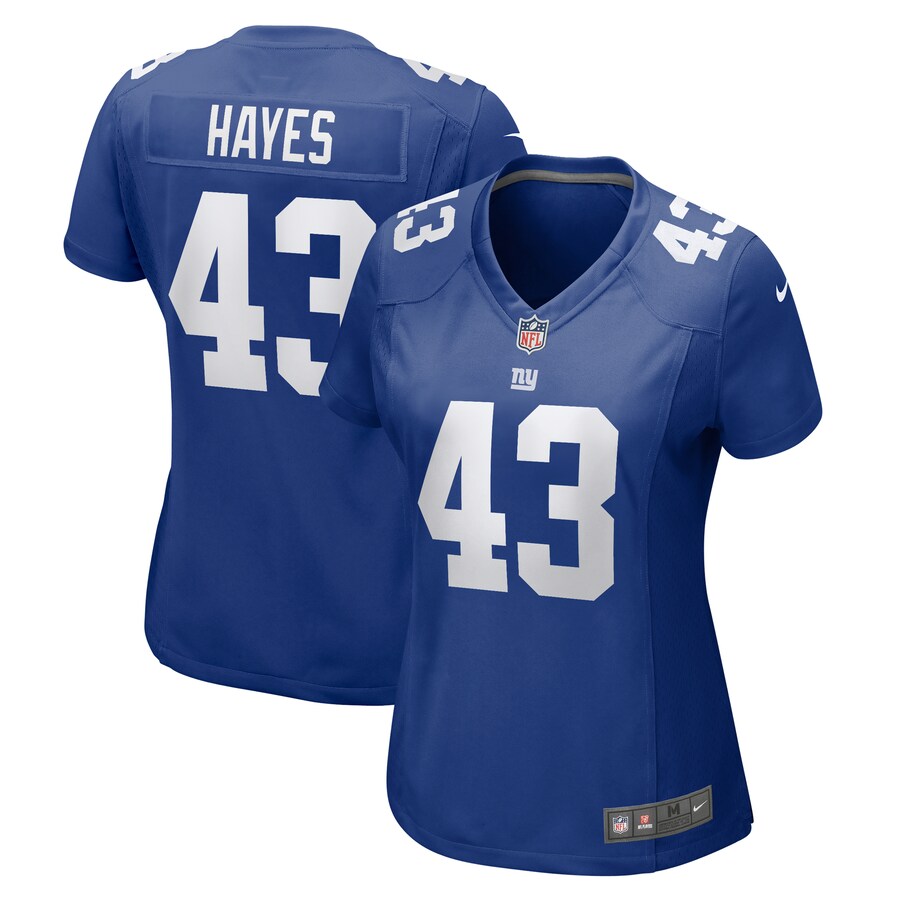 Women's New York Giants Kaleb Hayes Nike  Royal Team Game Jersey - ujerseystore