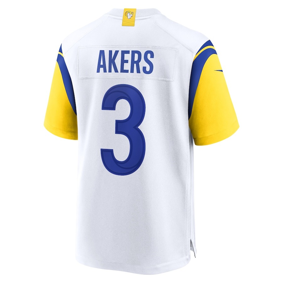 Men's Los Angeles Rams Cam Akers Nike White Game Jersey - ujerseystore