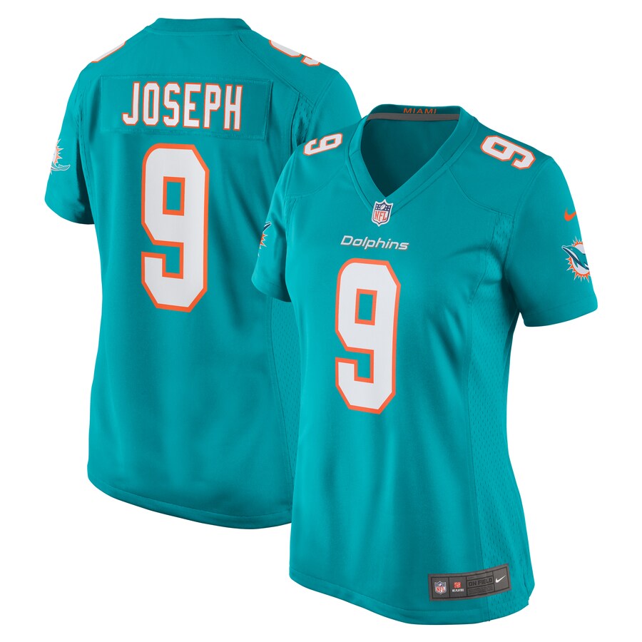 Women's Miami Dolphins Kelvin Joseph Nike  Aqua Team Game Jersey - ujerseystore
