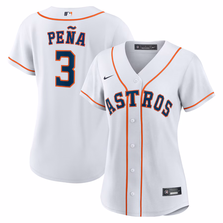 Women's Houston Astros Jeremy Peña Nike White Home Replica Jersey - ujerseystore