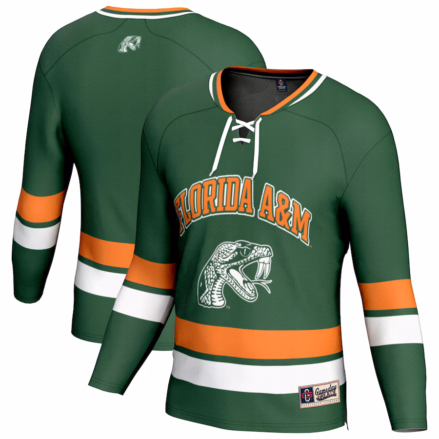 Youth GameDay Greats Green Florida A&M Rattlers Spirit Hockey Jersey - ujerseystore