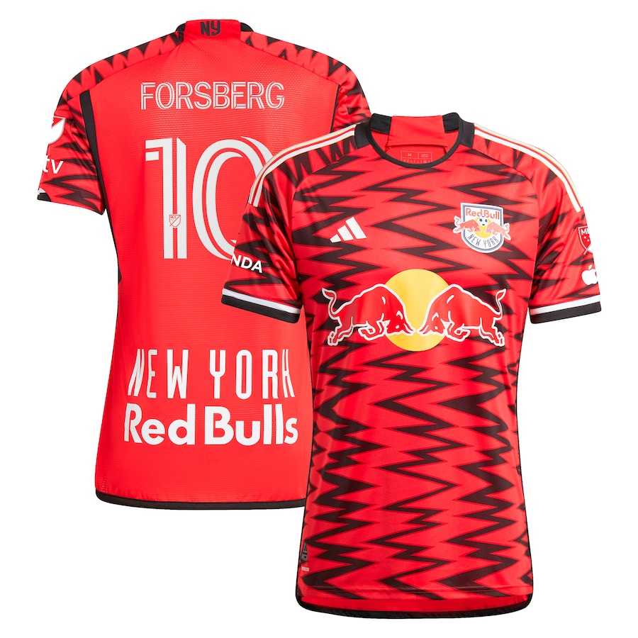 Men's New York Red Bulls Emil Forsberg adidas Red 2024 Legacy Authentic Player Jersey - ujerseystore