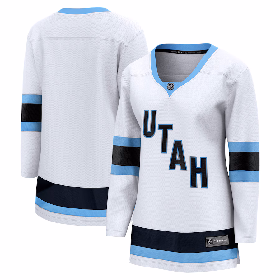 Women's Utah Hockey Club Fanatics White Away Premier Breakaway Jersey - ujerseystore