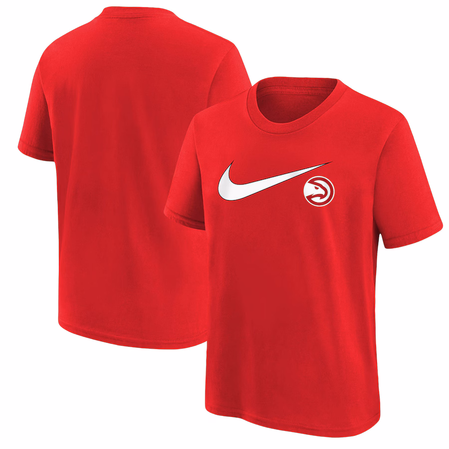Youth Atlanta Hawks Nike Red Swoosh T-Shirt - ujerseystore