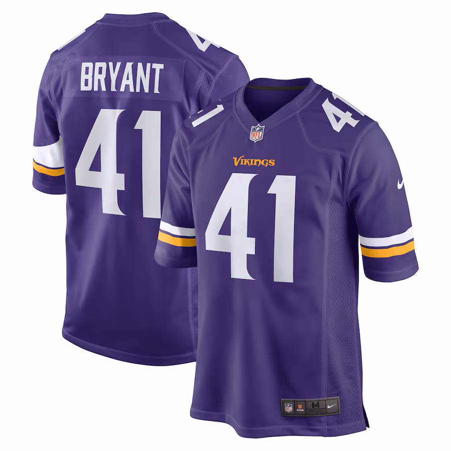 Men's Minnesota Vikings Austin Bryant Nike  Purple  Game Jersey - ujerseystore