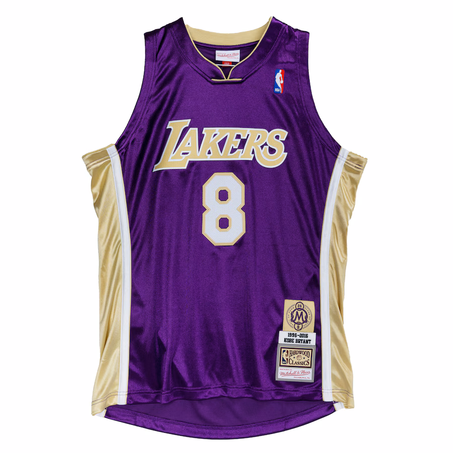 Men's Los Angeles Lakers Kobe Bryant Mitchell & Ness Purple Hall of Fame Class of 2020 #8 Authentic Jersey - ujerseystore