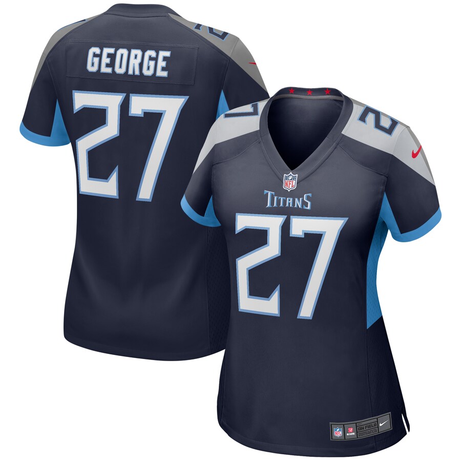 Women's Tennessee Titans Eddie George Nike Navy Game Retired Player Jersey - ujerseystore