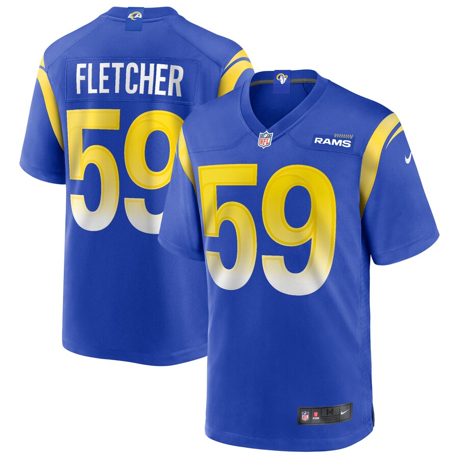 Men's Los Angeles Rams London Fletcher Nike Royal Game Retired Player Jersey - ujerseystore