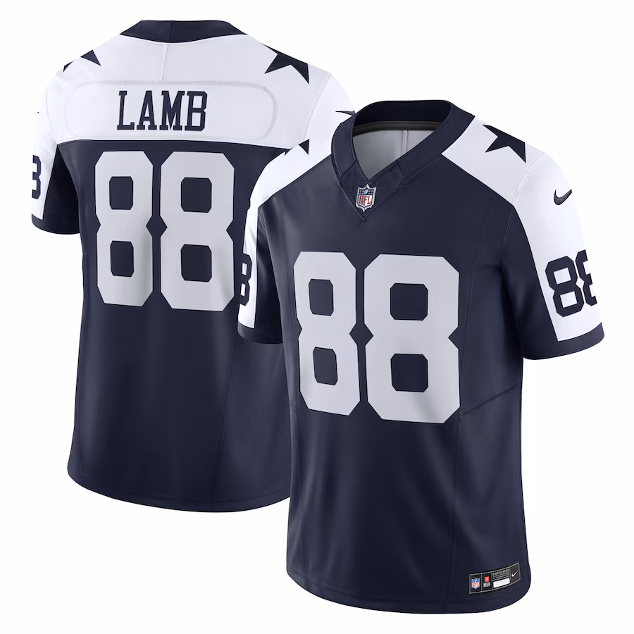 Men's Dallas Cowboys CeeDee Lamb Nike Navy Vapor F.U.S.E. Limited Jersey - ujerseystore