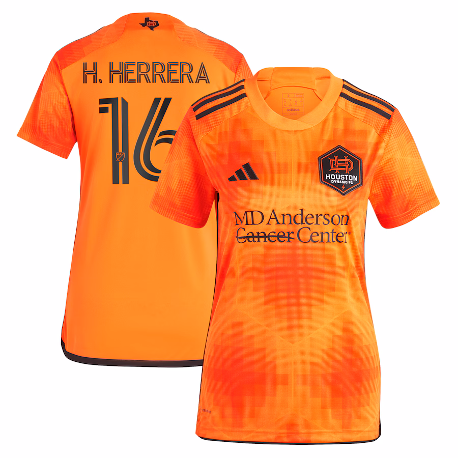 Women's Houston Dynamo FC Héctor Herrera adidas Orange 2023 El Sol Replica Jersey - ujerseystore