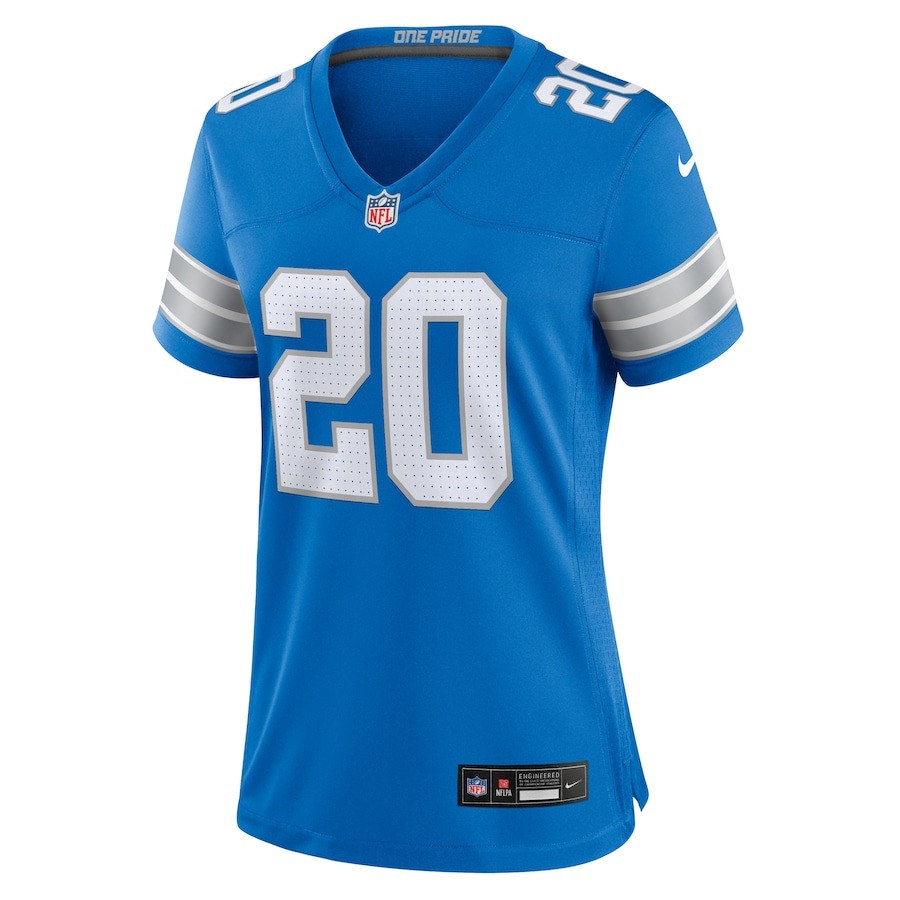 Women's Detroit Lions Barry Sanders Nike Blue Retired Player Game Jersey - ujerseystore