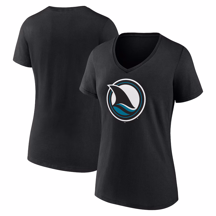 Women's San Jose Sharks Fanatics Black Alternate Graphic T-Shirt - ujerseystore