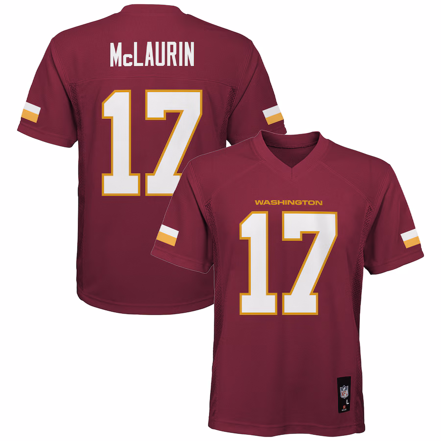 Youth Washington Commanders Terry McLaurin Burgundy Replica Player Jersey - ujerseystore