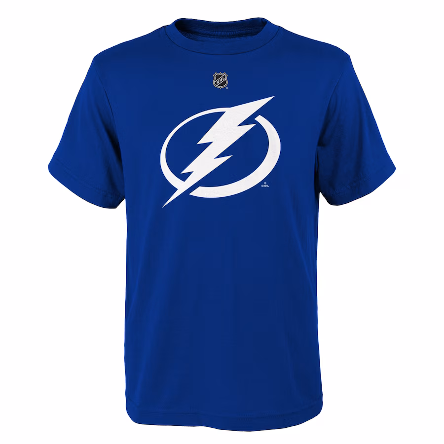 Youth Tampa Bay Lightning Blue Primary Logo T-Shirt - ujerseystore