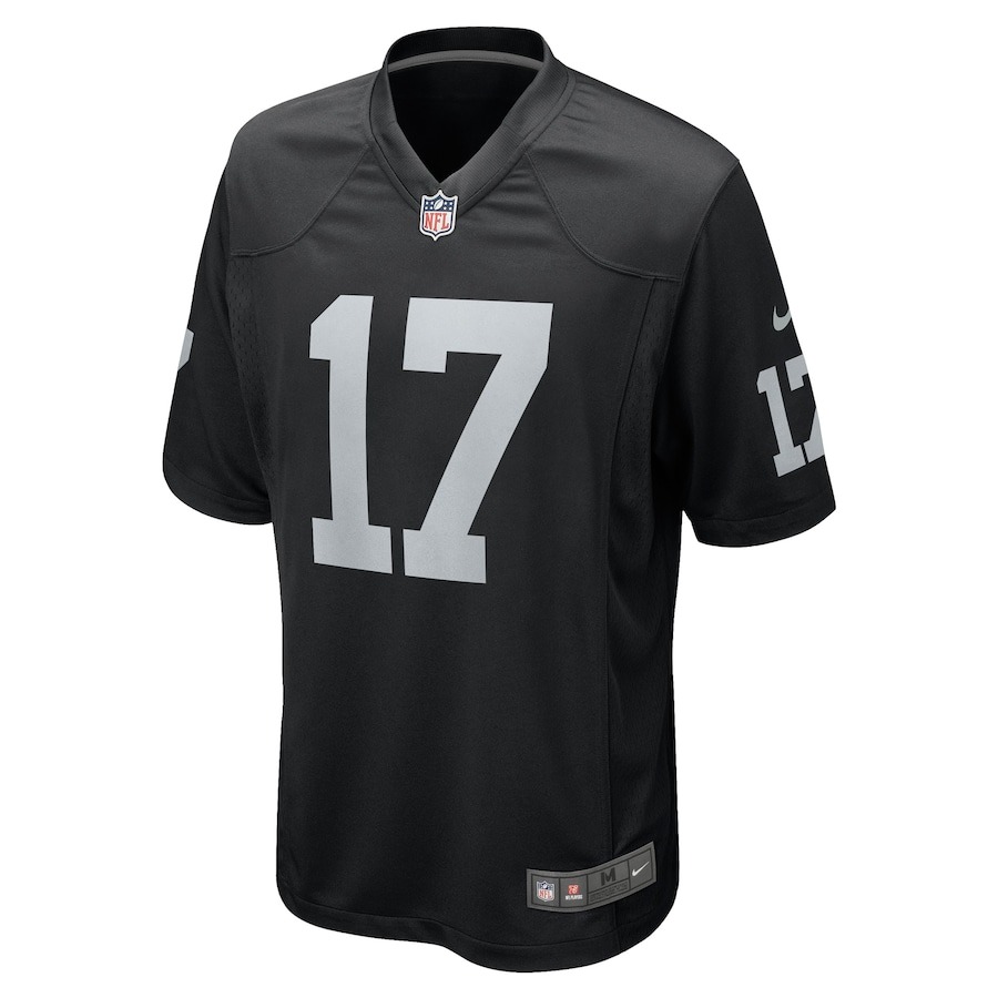 Men's Las Vegas Raiders Davante Adams Nike Black Game Jersey - ujerseystore
