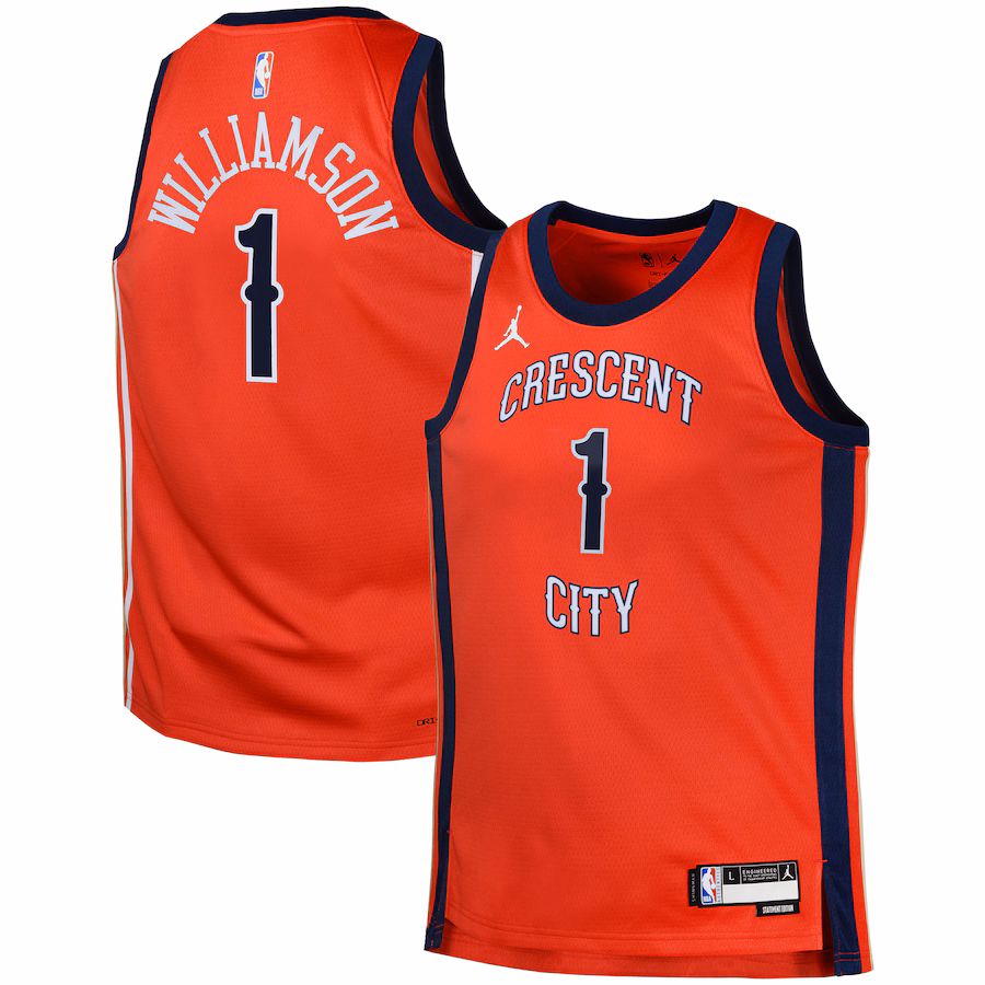 Swingman Jersey New Orleans Pelicans Zion Williamson Jordan Brand Red Statement - ujerseystore