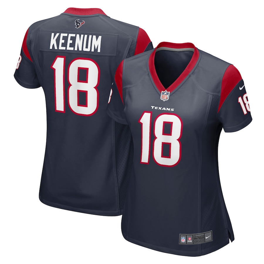 Women's Houston Texans Case Keenum Nike Navy Team Game Jersey - ujerseystore