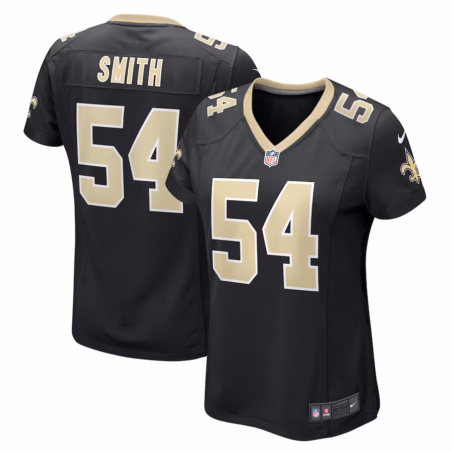 Women's New Orleans Saints Jaylon Smith Nike  Black Team Game Jersey - ujerseystore