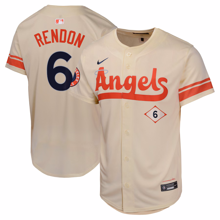 Youth Los Angeles Angels Anthony Rendon Nike Cream City Connect Limited Player Jersey - ujerseystore