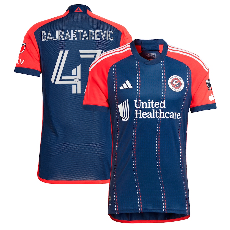 Men's New England Revolution Esmir Bajraktarevic adidas Navy 2024 Boston Tea Party Authentic Player Jersey - ujerseystore